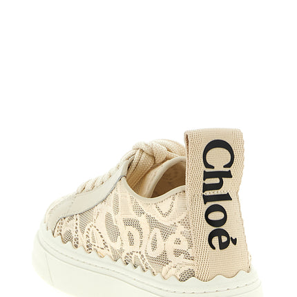 Chloé Beige Polyamide Low Top Sneakers Chloé