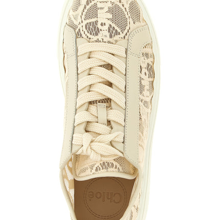 Chloé Beige Polyamide Low Top Sneakers Chloé