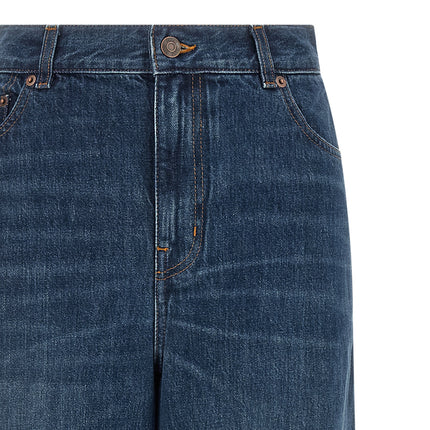 Chloé Blue Cotton Jeans Denim