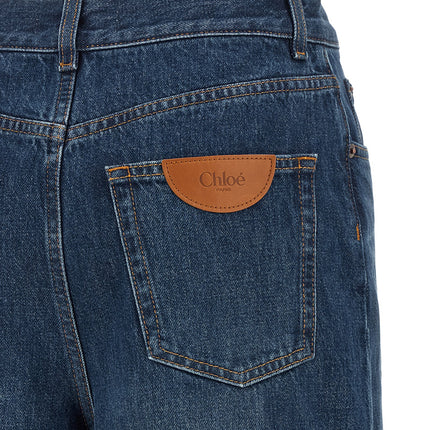 Chloé Blue Cotton Jeans Denim