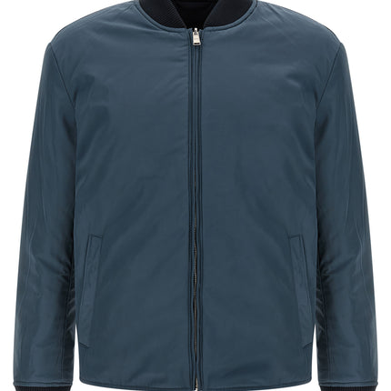 Hugo Boss Blue Polyester Bomber Hugo Boss