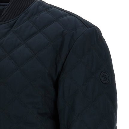 Hugo Boss Blue Polyester Bomber Hugo Boss