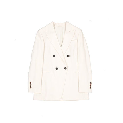 Brunello Cucinelli White Virgin Wool Blazer
