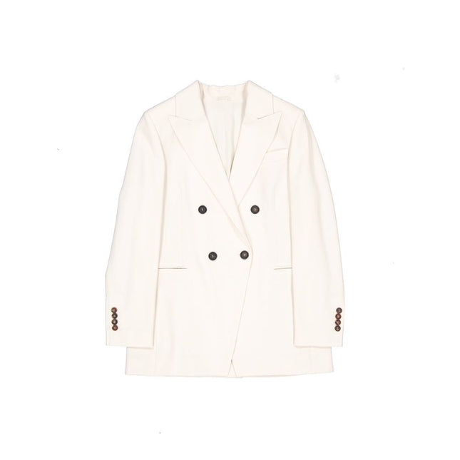 Brunello Cucinelli White Virgin Wool Blazer