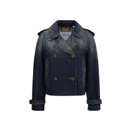 Burberry Blue Cotton Denim Jacket