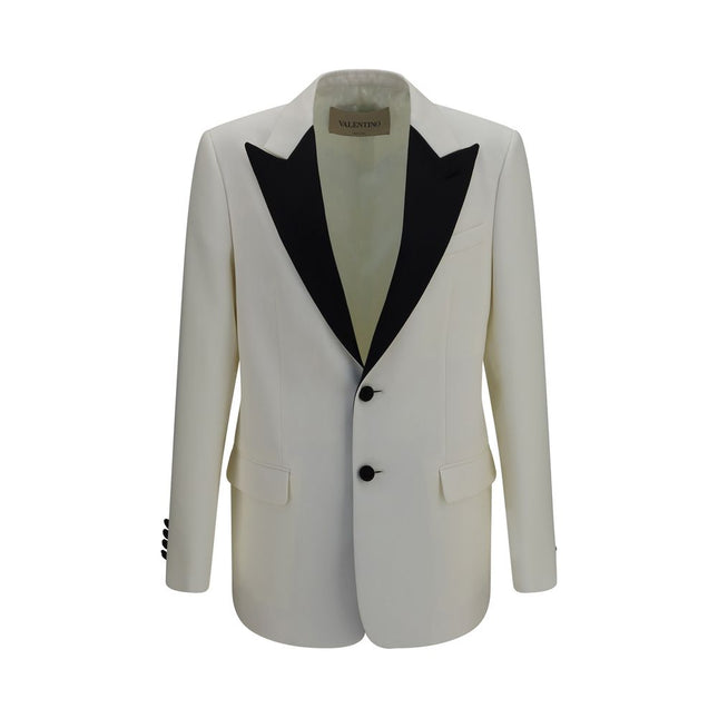 Valentino Garavani White Wool Oves Aries Blazer Valentino Garavani
