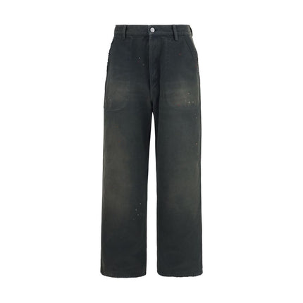 Maison Margiela Gray Cotton Casual Pants