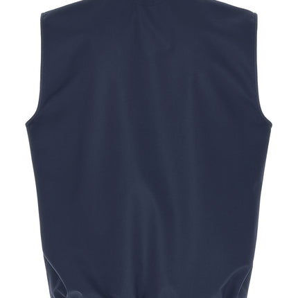 Brunello Cucinelli Blue Polyester Sleeveless Jacket