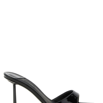 LE SILLA Black Polyethylene Stiletto Heel Sandals