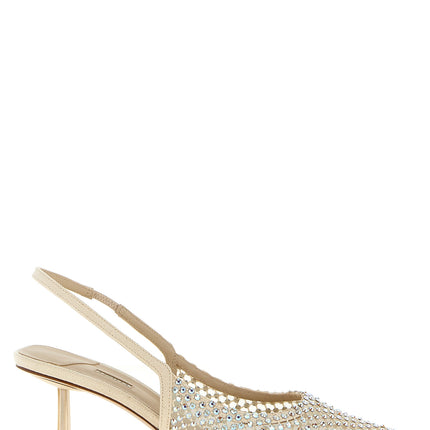 LE SILLA Beige Polyester Mid Heel Pumps