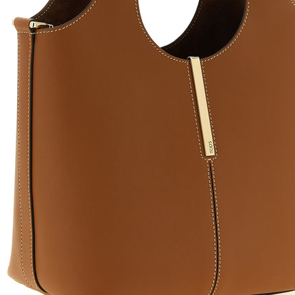 Tod's Brown Calfskin Tote Bag