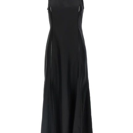 Loulou De Saison Black Silk Midi Dress