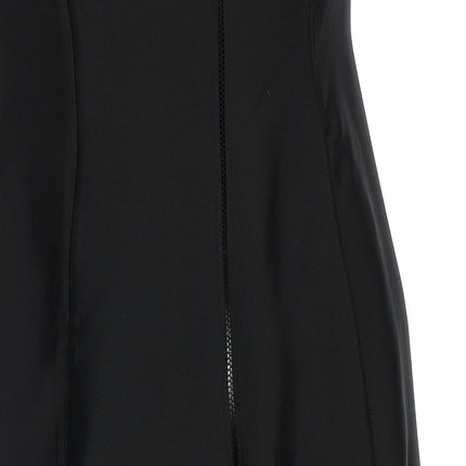 Loulou De Saison Black Silk Midi Dress