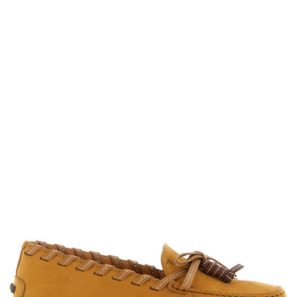 Tod's Beige Calfskin Slip-On Loafers