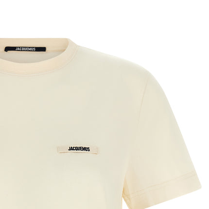 Jacquemus Beige Cotton T-Shirt Jacquemus