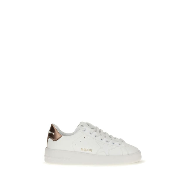 Golden Goose White Calf Leather Bos Taurus Low Top Sneakers