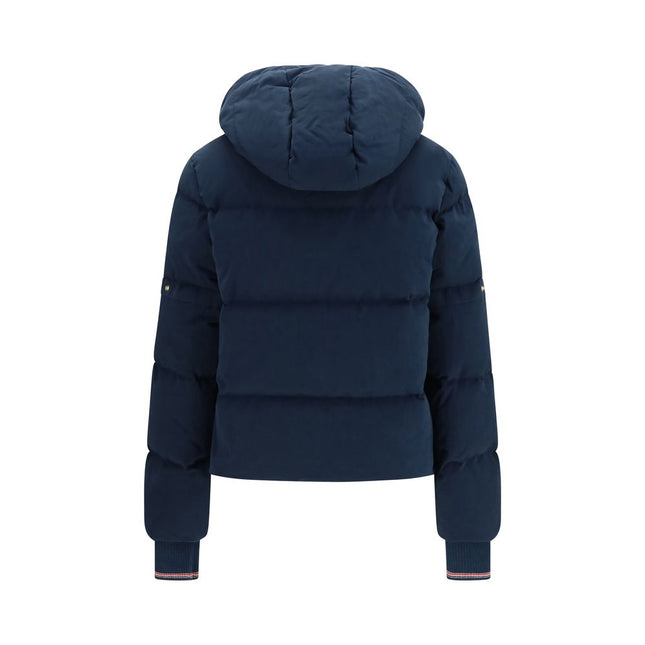 Thom Browne Blue Cotton Full-Length Jacket