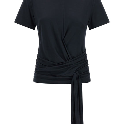7 For All Mankind Blue Lyocell T-Shirt