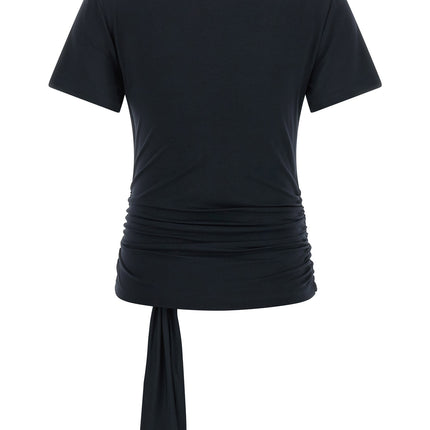 7 For All Mankind Blue Lyocell T-Shirt
