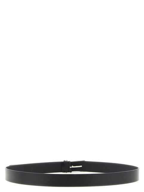 Tom Ford Black Calfskin Thin Belt Tom Ford