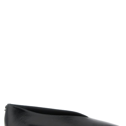 Jimmy Choo Black Leather Ballet Flats