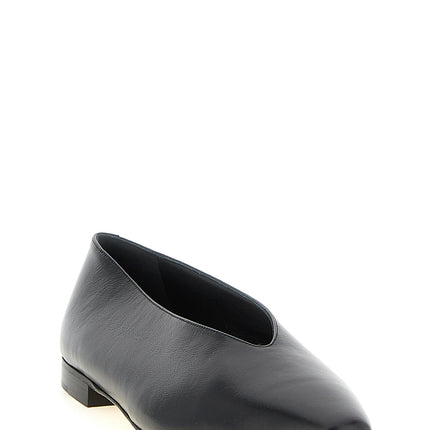 Jimmy Choo Black Leather Ballet Flats