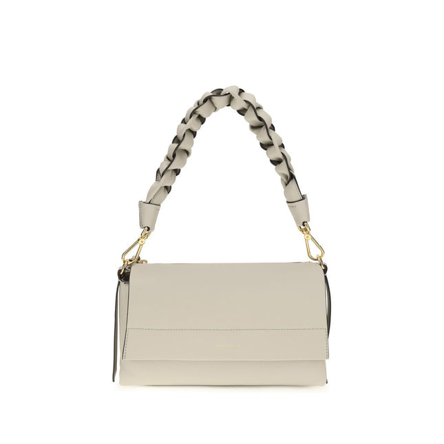 Coccinelle Beige Calf Leather Bos Taurus Shoulder Bag