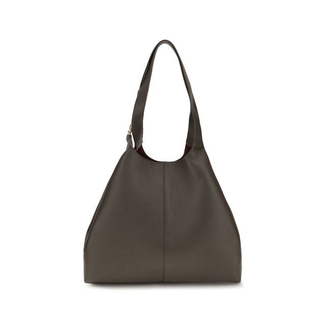 Coccinelle Brown Calf Leather Bos Taurus Shoulder Bag
