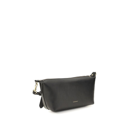 Coccinelle Black Calf Leather Bos Taurus Shoulder Bag