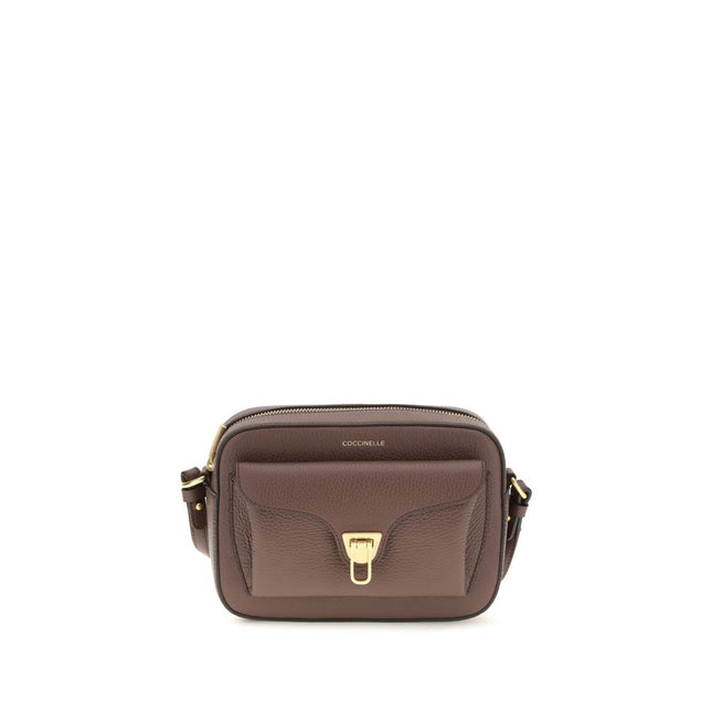 Coccinelle Brown Calf Leather Bos Taurus Shoulder Bag
