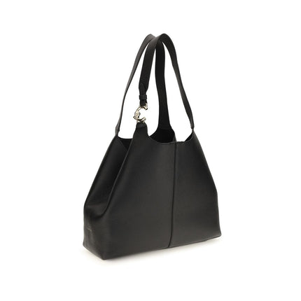 Coccinelle Black Calf Leather Bos Taurus Shoulder Bag