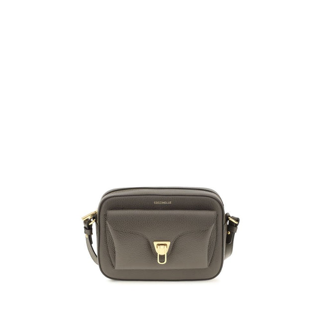 Coccinelle Brown Calf Leather Bos Taurus Shoulder Bag