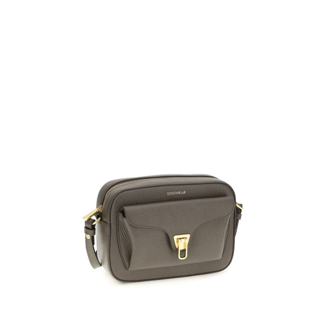 Coccinelle Brown Calf Leather Bos Taurus Shoulder Bag