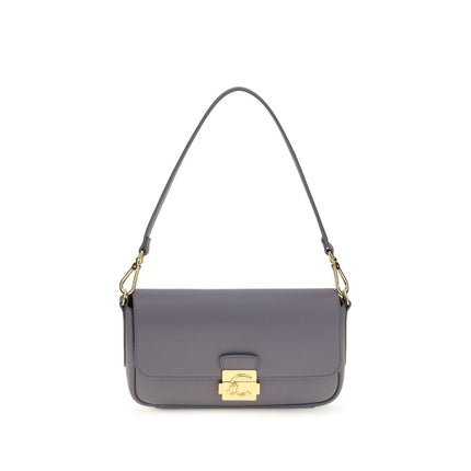 Coccinelle Blue Calf Leather Bos Taurus Shoulder Bag