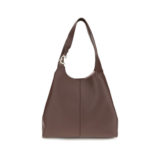 Coccinelle Brown Calf Leather Bos Taurus Shoulder Bag