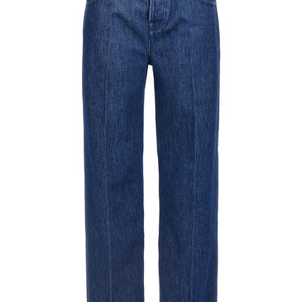Gucci Blue Cotton Straight-Leg Jeans