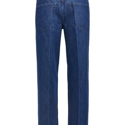 Gucci Blue Cotton Straight-Leg Jeans