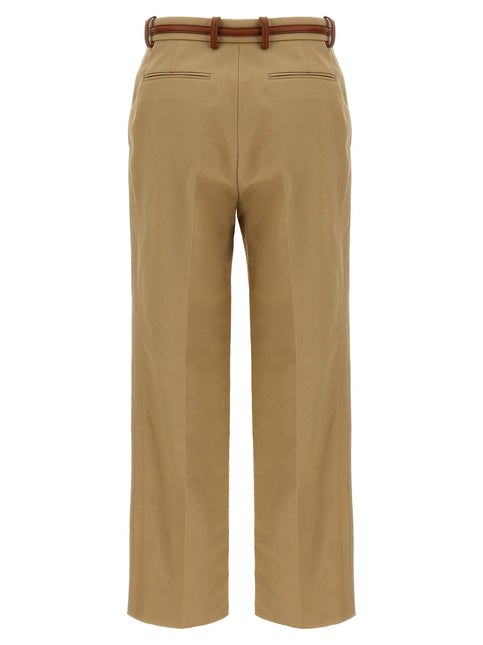 Gucci Beige Cotton Casual Pants