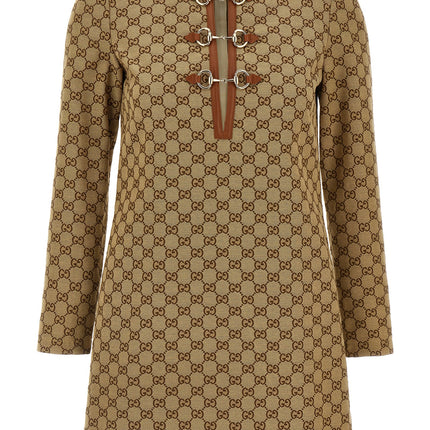 Gucci Beige Cotton Short Dress