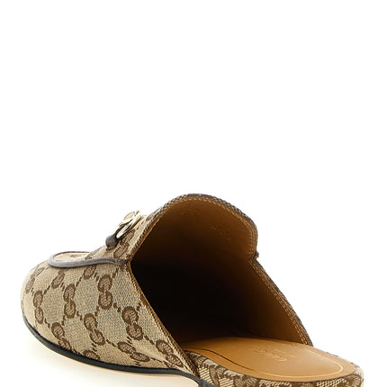 Gucci Beige Polyester Mules