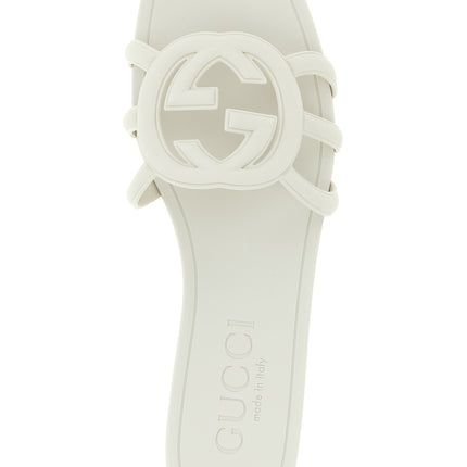 Gucci Gray Rubber Slides