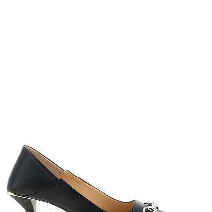 Gucci Black Lamb Leather Mid Heel Pumps Gucci