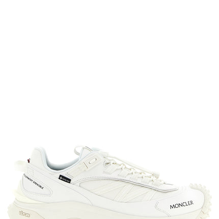 Moncler White Leather Athletic Sneakers