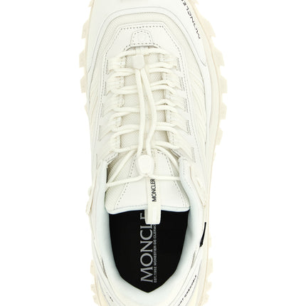 Moncler White Leather Athletic Sneakers
