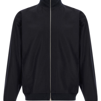 Jil Sander Blue Wool Full-Length Jacket Jil Sander