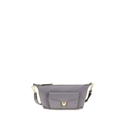 Coccinelle Gray Calf Leather Bos Taurus Shoulder Bag