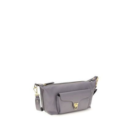 Coccinelle Gray Calf Leather Bos Taurus Shoulder Bag