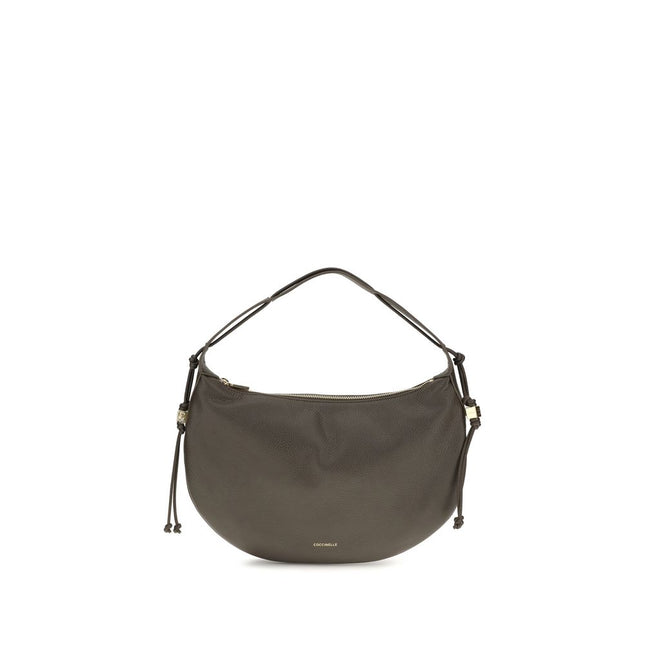 Coccinelle Brown Calf Leather Bos Taurus Shoulder Bag Coccinelle