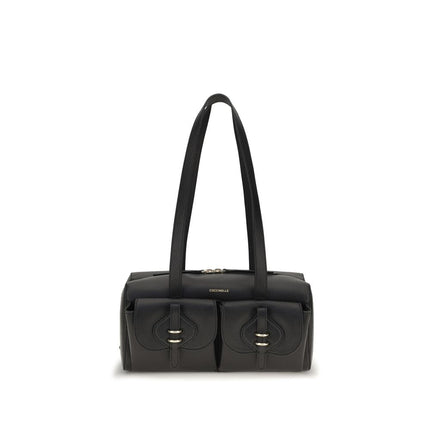 Coccinelle Black Calf Leather Bos Taurus Shoulder Bag