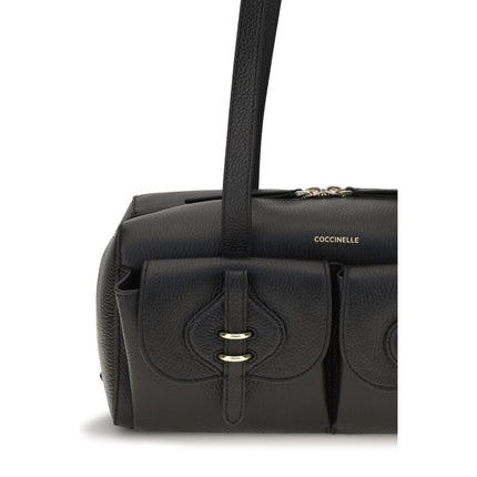 Coccinelle Black Calf Leather Bos Taurus Shoulder Bag